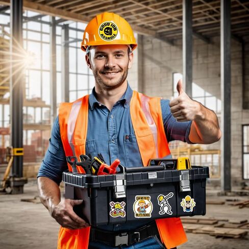 Hard Hat Stickers for Adults, Funny Stickers Pack for Adults, Waterproof Hard Hat Accessories Hardhat Stickers for Toolbox Helmet, Blue Collar Stickers for Men, Construction, Electrician, Welder in Saudi Arabia