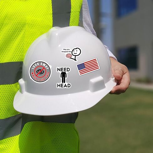 Hard Hat Stickers for Adults, Funny Stickers Pack for Adults, Waterproof Hard Hat Accessories Hardhat Stickers for Toolbox Helmet, Blue Collar Stickers for Men, Construction, Electrician, Welder in Saudi Arabia