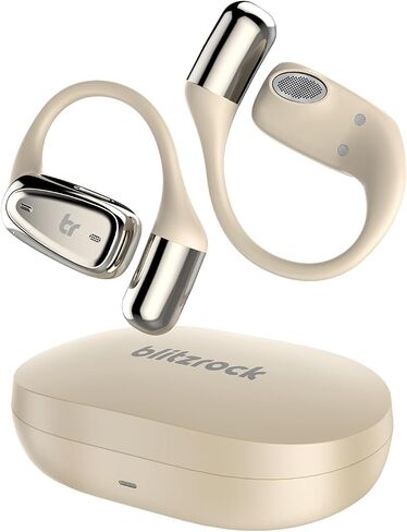 Open Ear Headphones - Ultra Lightweight & Soften Wireless Earbuds Bluetooth 5.4 Wireless IPX7 Waterproof Sport Earphones with Clear Calls, Mini Charging Case, 28H Playtime for Working -Black in Saudi Arabia