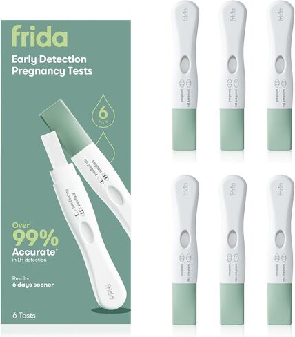 Frida Fertility Early Detection Pregnancy Tests | Easy at Home Pregnancy Tests, Over 99.9% Accurate HCG Test Strips, Early Results, Quick + Easy to Use | 2 Pregnancy Tests in Saudi Arabia