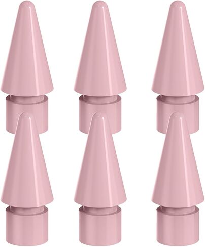6 Packs Replacement Tips for Apple Pencil 1st/2nd Generation, Pen Nibs for iPad Pro Pencil (Black) in Saudi Arabia