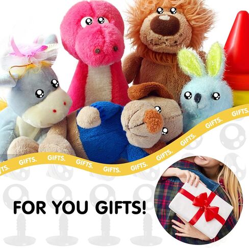 TOAOB 320pcs Plastic Safety Eyes with Washers Black Craft Eyes 16mm Stuffed Animals Eyes Oval Craft Doll Eyes for DIY Amigurumis Crochet Animals Bears Making in Kuwait