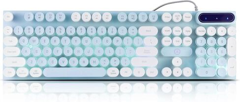 Wired Crack Rainbow Gaming Keyboard and Mouse Combo, 104 Keys Light Up Mechanical Feeling Computer Keyboard, Wired Gaming Keyboard and Mouse for PC MAC Xbox Gamer(Black) in Kuwait