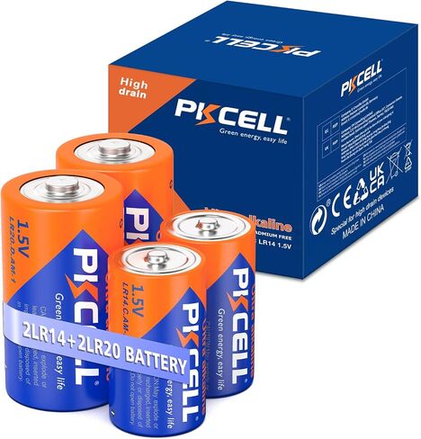 PKCELL C Battery R14P Battery,12 Pack 1.5V C Size UM-2 Battery with Long-Lasting Power in Saudi Arabia