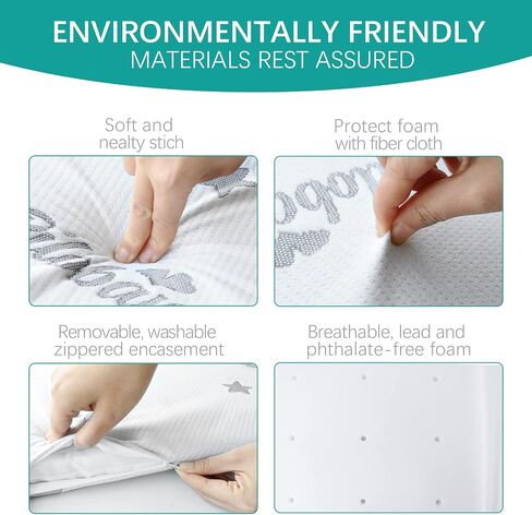 Bassinet Mattress Pad Compatible with Lotus Travel Crib, Waterproof Breathable Soft Baby Foam with Removable Zippered Cover, Grey in Saudi Arabia