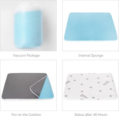 Bassinet Mattress Pad Compatible with Lotus Travel Crib, Waterproof Breathable Soft Baby Foam with Removable Zippered Cover, Grey in Saudi Arabia
