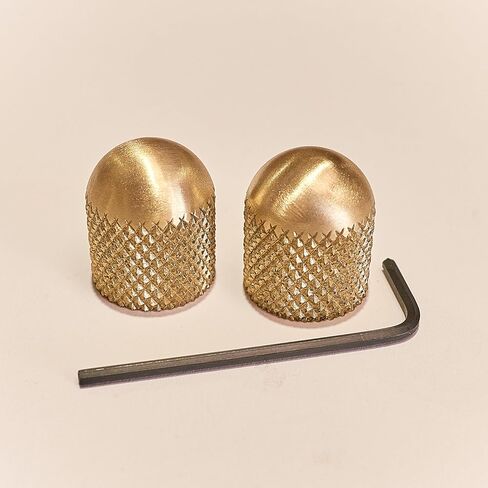 Knurly Knob Tele Knob Bass Knob Set (Knurl Diamond صغير، ألومنيوم، مصقول) مجموعة مقبض جيتار قبة مقبض Telecaster، Bass، صنع في الولايات المتحدة الأمريكية (2 حزمة) in Saudi Arabia