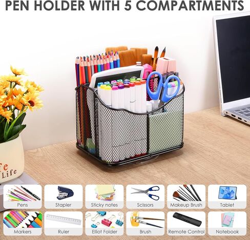 منظمات وإكسسوارات مكتب هوسمايل باللون الذهبي الوردي، ملحقات مكتبية مع 8 حجرات، درج، حامل أقلام، حامل هاتف، مشبك ذيل طويل، مشابك ورقية، وأظافر على شكل حرف H للمنزل والمدرسة المكتبية in Kuwait