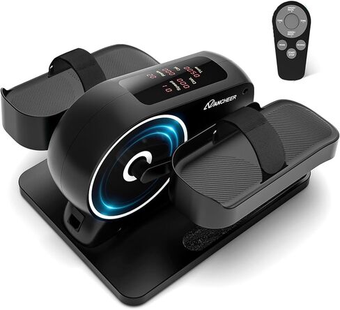 ANCHEER تحت المكتب، جهاز تمرين الساق البيضاوي الكهربائي أثناء الجلوس لكبار السن، جهاز تمرين دواسة القدم بمحرك آلي/يدوي مزدوج الوضع مع جهاز تحكم عن بعد للاستخدام في المنزل والمكتب in Kuwait