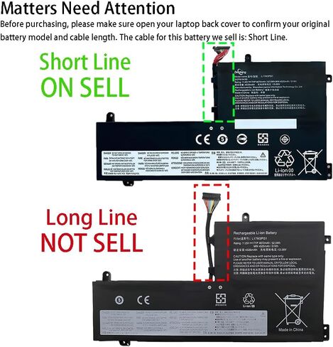 Dentsing 00HW022 SB10F46460 00HW023 SB10F46461 Laptop Battery Compatible with Lenovo ThinkPad T460s T470s Series 00HW036 SB10F46474 00HW037 SB10F46475 11.25V 24Wh 2090mAh 3-Cell in Saudi Arabia