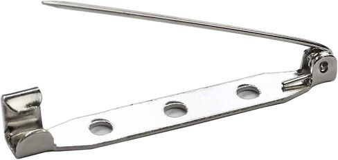 Bar Pins Brooch Clasp Pin Backs Safety Pin 100 Pieces Silver for Name Tags, Badges 0.75 Inch (20mm) in Saudi Arabia