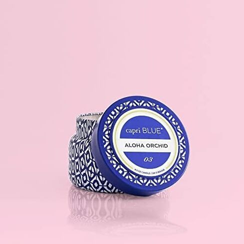 Capri Blue Honeydew Crush Scented Candle - Signature Printed Travel Tin Jar Candle - Luxury Aromatherapy Candle with a Soy Wax Blend - Blue Candle (8.5 oz) in Kuwait