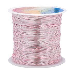 203 Feet Tarnish Resistant Copper Wires 24 Gauge/0.5mm Jewelry Craft Wires Beading Wire for Jewelry Making, Wire Wrapping and Crafting(Rose Gold)