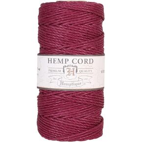 White 2mm Polished Hemp Twine Hemptique Cord Macrame Bracelet Thread Artisan String 48lbs (205ft Spool)
