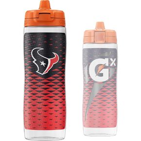 Gatorade Gx NFL Non-Slip Squeeze Bottles, 30 fl oz, Gx Hydration System
