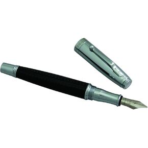 MONTEVERDE USA Invincia Color Fusion Stealth Black Fountain Pen Fine Nib - Exquisite Luxury Pen for Men & Women – Perfect for Office, Business, School, Gifts, Journaling, Autographs
