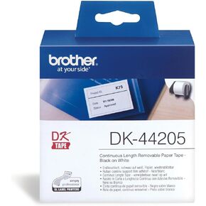 Brother DK44605 - Removable Adhesive Labels - Yellow - Roll (6.2 cm x 30.5 m) - 1 roll(s)