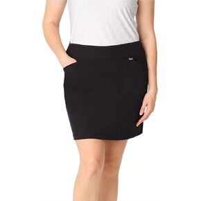 Greg Norman Women's Skorts Tennis Golf Skorts (Black, L), Large Short
