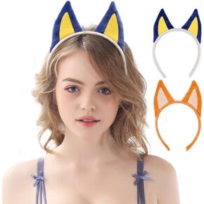 HODRME Plush Ogre and Princess Ears Headband with Crown-Halloween Christmas Festival Theme Party Monster Ogre Cosplay Costume Headwear