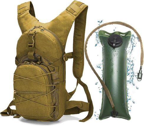 Tactical Hydration Backpack 3L, Lightweight Water Bag Hydration Pack, Hiking Backpack with Water Bladder for Men Women, Hydration Pack for Cycling, Running, Hunting in Saudi Arabia