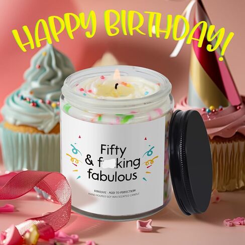30th Birthday Gifts for Her - 30th Birthday Gift Ideas for Men Women - Happy 30th Birthday Vanilla Scented Candle Gift in Saudi Arabia