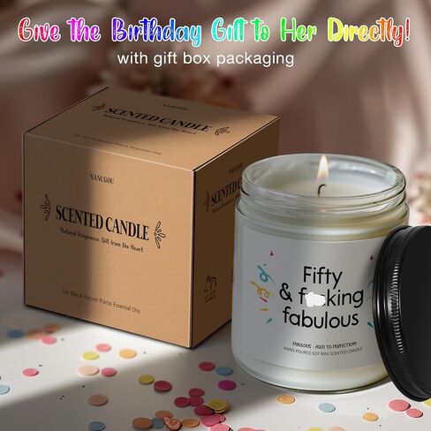 30th Birthday Gifts for Her - 30th Birthday Gift Ideas for Men Women - Happy 30th Birthday Vanilla Scented Candle Gift in Saudi Arabia
