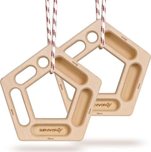 SURVIVOR The Hexboard Hangboard and Warm Up Block - Rock Climbing Training Board - Improves Finger, Hand, and Forearm Strength in Saudi Arabia