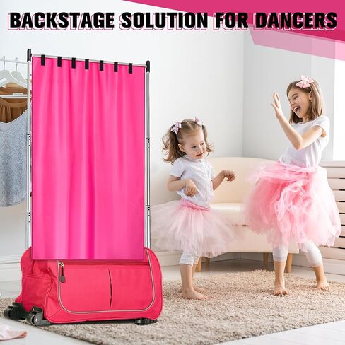 Privacy Curtain for Dance Bag Suitcase Portable Changing Room Black Privacy Curtain without Rack Privacy Partition Screens for Dancer Backstage Accessories, Camping, Window Shades in Saudi Arabia