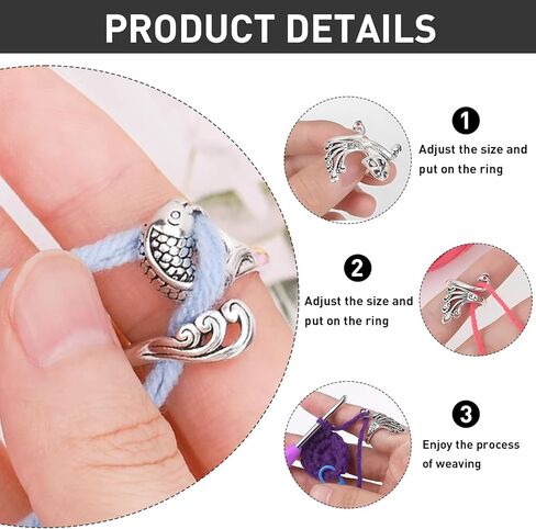 أداة إكسسوارات لحمل الخيوط المعدنية من VintageBee مكونة من 6 قطع بمقاس 2 in Kuwait