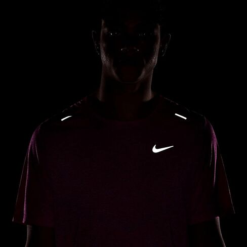 قميص الجري Nike Dri-FIT Rise 365 للرجال بأكمام قصيرة CZ9184-482 S (ملكي)، مقاس صغير in Saudi Arabia