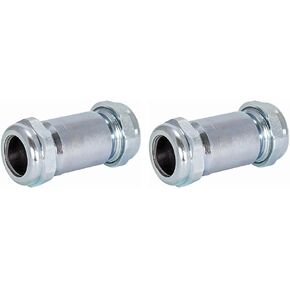 Eastman 4-3/8 Inch Long Pattern Compression Coupling, 1 Inch IPS, Galvanized Steel, 20566