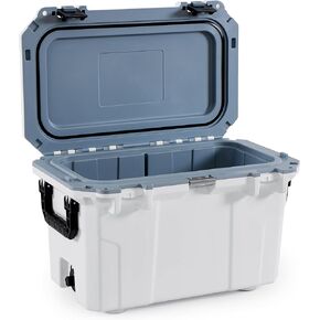 Hard Cooler Box 16 QT - Portable Ice Chest, 15-Can Capacity, Waterproof, Heavy-Duty for Camping, Beach, Outdoor Activities - BluBox