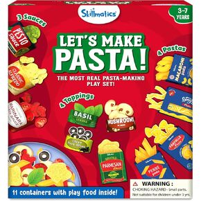 Skillmatics Pretend Play Pasta Set - 11 Containers, 120+ Play Food Items for Child's Play, Back-to-School Play Kitchen Accessories, Toy Kitchen, Gifts for Kids & Toddlers Ages 3, 4, 5, 6, 7