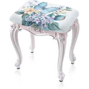 Butterfly Stool Cover 2 Pack Stretch Bar Stool Covers Rectangle Vanity Bench Stool Cover Counter Stool Covers for Kitchen Pub Dining Room Cafe Furniture