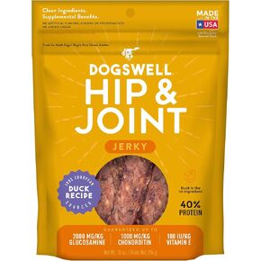 Dogswell الورك والمفاصل الصغيرة يعامل الكلب متشنج، صدر الدجاج، 4 أوقية. كيس