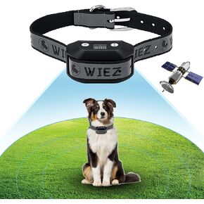 WIEZ GPS Wireless Dog Fence, Electric Dog Collar Fence,Pet Containment System,Range 65-3281ft, Adjustable Warning Strength, Rechargeable, Harmless and Suitable for Most of Dogs