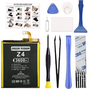 for Moto Z4 Battery Replacement, KZ40 Battery Compatible with Motorola Z4 (New Upgrade) with Installation Instruction & Repair Toolkit XT1980-3