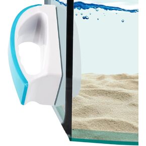 JOR Magnetic Scrubber for Aquarium Fish Tank, Anti-Scratch Glass Scraper, Keep Hands Dry, Non-Slip, Self-Floating Strong Cleaning Magnet, Aquarium Glass Cleaner for Acrylic Tanks (Small)
