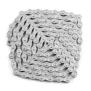 Waziaqoc Single Speed Bike Chain 1/2" x 1/8" Inch 114 Links, Carbon Steel Bicycle Chain 1 Speed