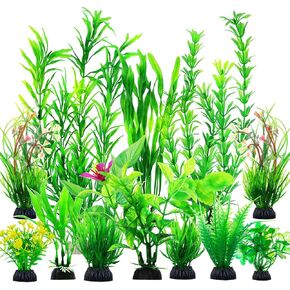 30pcs Fish Tank Accessories Aquarium Decorations Green Plants, Green Fish Tank Decorations Plant, Fish Tank Decor, Aquarium Decor Plastic Plants