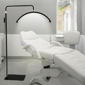 Half Moon Lamp for Lash Extension, Eyelash Lamp, Esthetician Lash Light, LED Lighting for Beauty, Skincare, Lashes, Eyebrows, Filming Content Creation, Eyelash LED Floor Light White