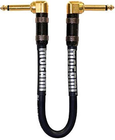 Mogami PLATINUM GUITAR-01RR Pedal Effects Instrument Cable, 1/4" TS Male Plugs, Gold Contacts, Right Angle Connectors, 11 Inch in Saudi Arabia