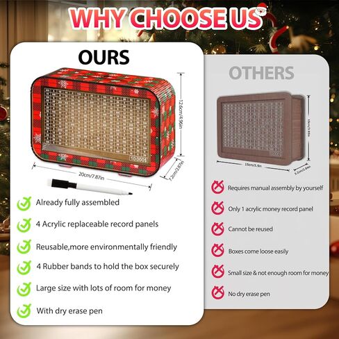 Giftota Wooden Piggy Bank for Boys Girls, Cash Coin Can for Kids, Coin Money Bank for Children, Saving Bank Box Toy Idea Gift for Birthday, Christmas, Baby Shower, Children's Day in Kuwait