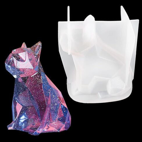 FineInno Bulldog Shape Resin Mold, 3D Animal Silicone Mold for Epoxy Resin,Dog Art Casting Mold for DIY Resin Craft,Soap, Clay,Candle,Home Decor in Saudi Arabia