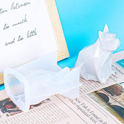 FineInno Bulldog Shape Resin Mold, 3D Animal Silicone Mold for Epoxy Resin,Dog Art Casting Mold for DIY Resin Craft,Soap, Clay,Candle,Home Decor in Saudi Arabia