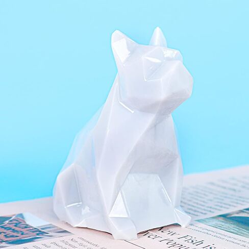 FineInno Bulldog Shape Resin Mold, 3D Animal Silicone Mold for Epoxy Resin,Dog Art Casting Mold for DIY Resin Craft,Soap, Clay,Candle,Home Decor in Saudi Arabia