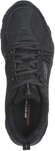 Skechers Men's, Stamina AT - Upper Stitch Hiking Shoe - Wide Width Black/Black in Saudi Arabia