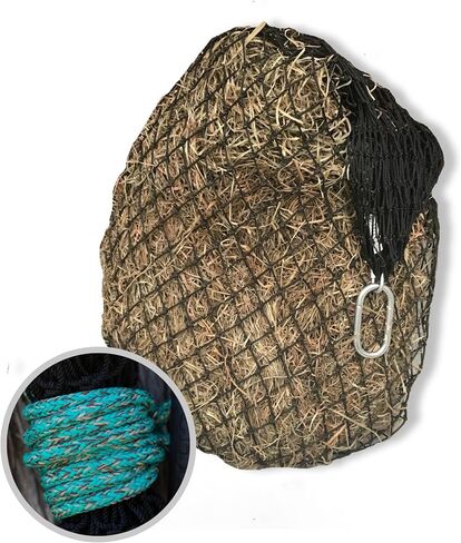 Hay Chix Slow Feed Hay Net for [Horse and Livestock Health, hay Feeder, hay net, Slow Feed hay net] Save Your time, hay and Money! Half Bale Net (1 3/4" Original) in Saudi Arabia