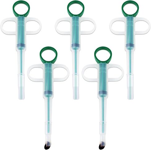 3PCS Pet Pill Shooter Plunger Popper for Small Cats Dogs Soft Tip Tablet Pusher Animal Medicine Feeder Feeding Accessories for Animals(3 Colors) in Saudi Arabia