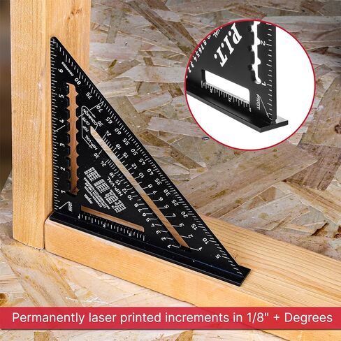 P.I.T. Angle Protractor,Stainless Steel Square Head,Angle Ruler Finder 0-180°,10 cm Woodworking Ruler, Angle Measure Tool, Craftsman Angle Measure Tool for Carpenters & Woodworking Hobbyists. in Saudi Arabia